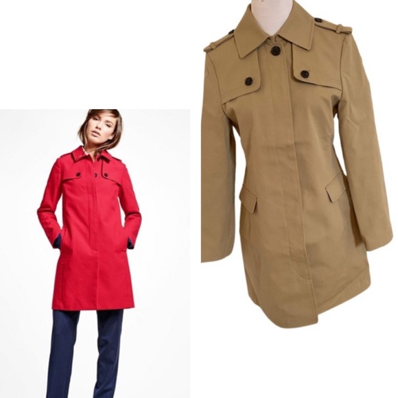 Brooks Brothers Jackets & Blazers - NWOT Brooks Brothers Khaki Fleece Trench Coat